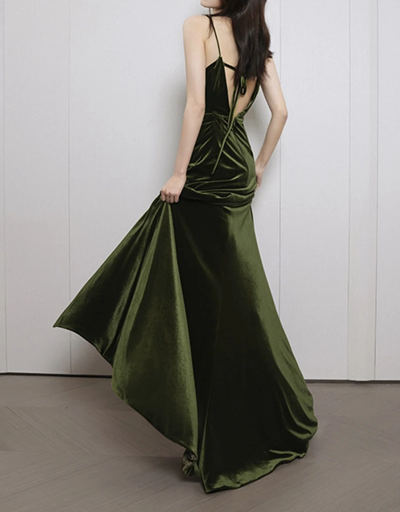 

2021 Woman Spaghetti Strap Long Dresses