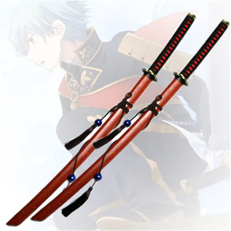 

Cosplay Touken Ranbu Ichigo Hitofuri Wood Weapon Katana Prop Role Playing Ichigo Hitofuri 104cm Wood Ninja Knife Sword