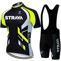 2020 team strava cycling jerseys bike wear clothes bib gel sets clothing ropa ciclismo uniformes maillot sport wear