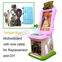 temple run game pcb board motherboard with wires cable and power switch socket for arcade simulated running video game