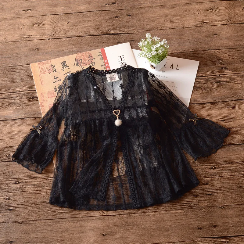 2021 прозрачный Детский кардиган пляжная обувь для девочек Черная куртка розовое