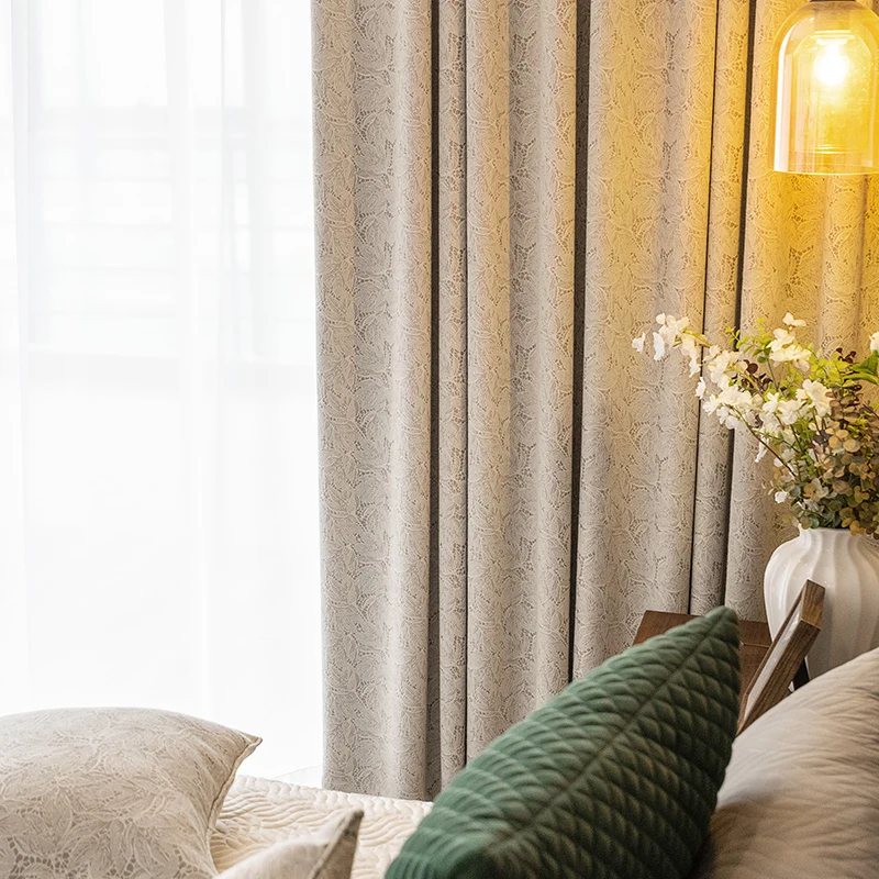 

Japanese Pastoral Style Curtain for Living Room Fabric Nordic Simple Bedroom American Style Curtain Shading Curtains