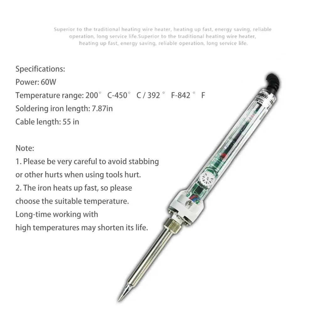 60 Вт паяльник набор инструментов для паяльника ювелирные изделия гитара часы
