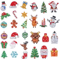 christmas gem diamond painting stickers kits for kids 5d diy diamond art mosaic stickers by numbers crafts set for children