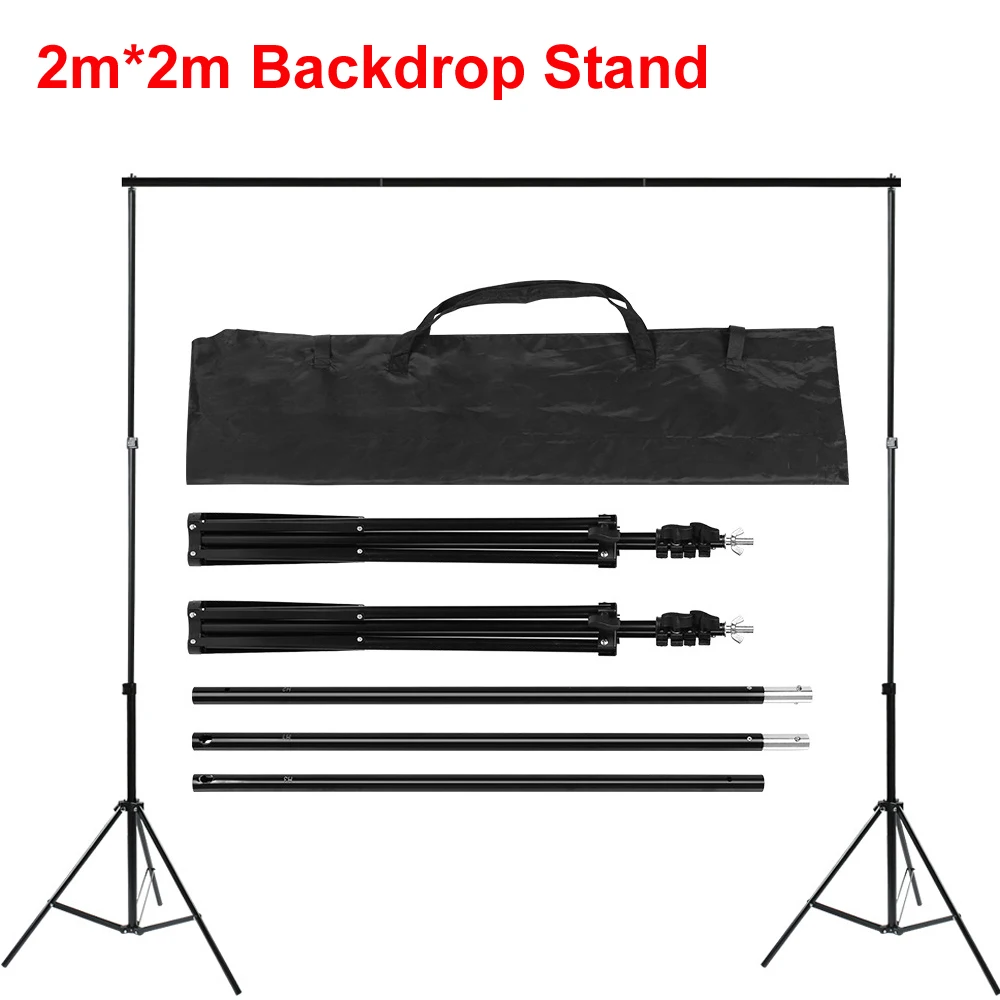 Металлический штатив для фотосъемки 2 м * стойка держатель фона с регулируемой