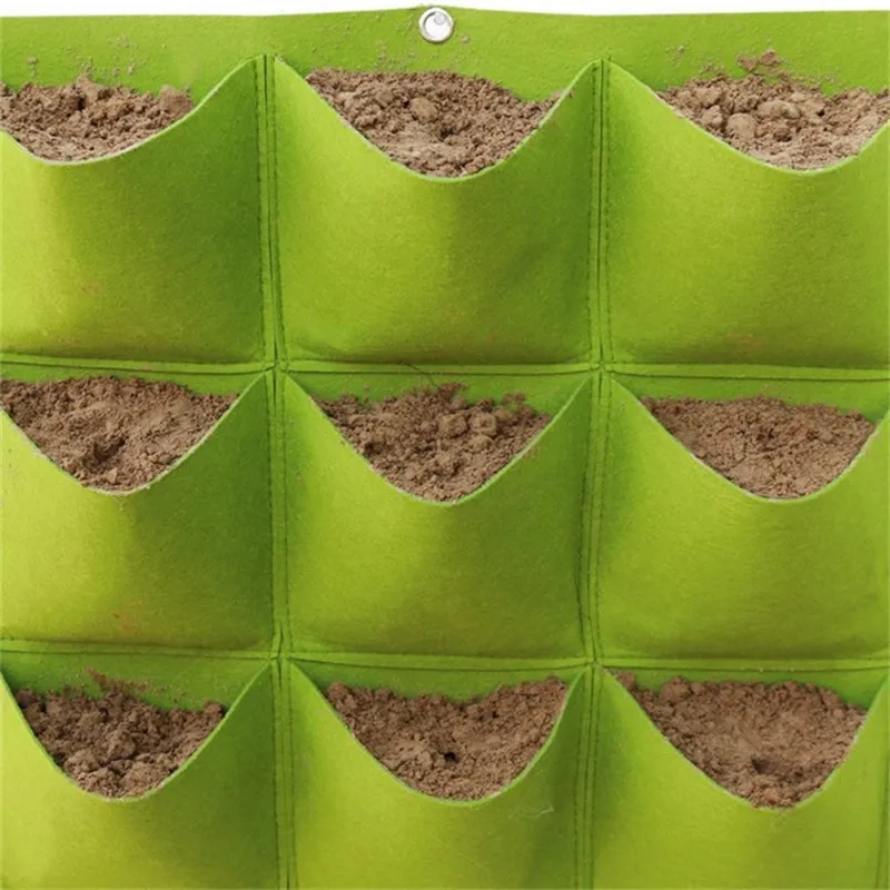 Suspension Jardiniere Wall Mount Hanging Bags Planting Multi Pockets Grow Planter Bag Vertical Vegetable Garden Room Frame | Дом и сад