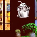 Творческий кексы Наклейка на стену сладостей десертов Кондитерские кафе инструменты для выпечки торта, дизайн интерьера магазина Декор виниловые наклейки на окно, стекло, стену Стикеры rb295