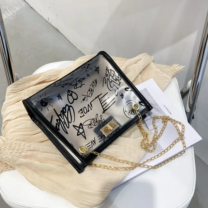 

Прозрачная сумка, новинка 2021, модная железная лазерная сумка на одно плечо, сумка-мессенджер, сумка, кошелек, маленькая сумка, железная сумоч...