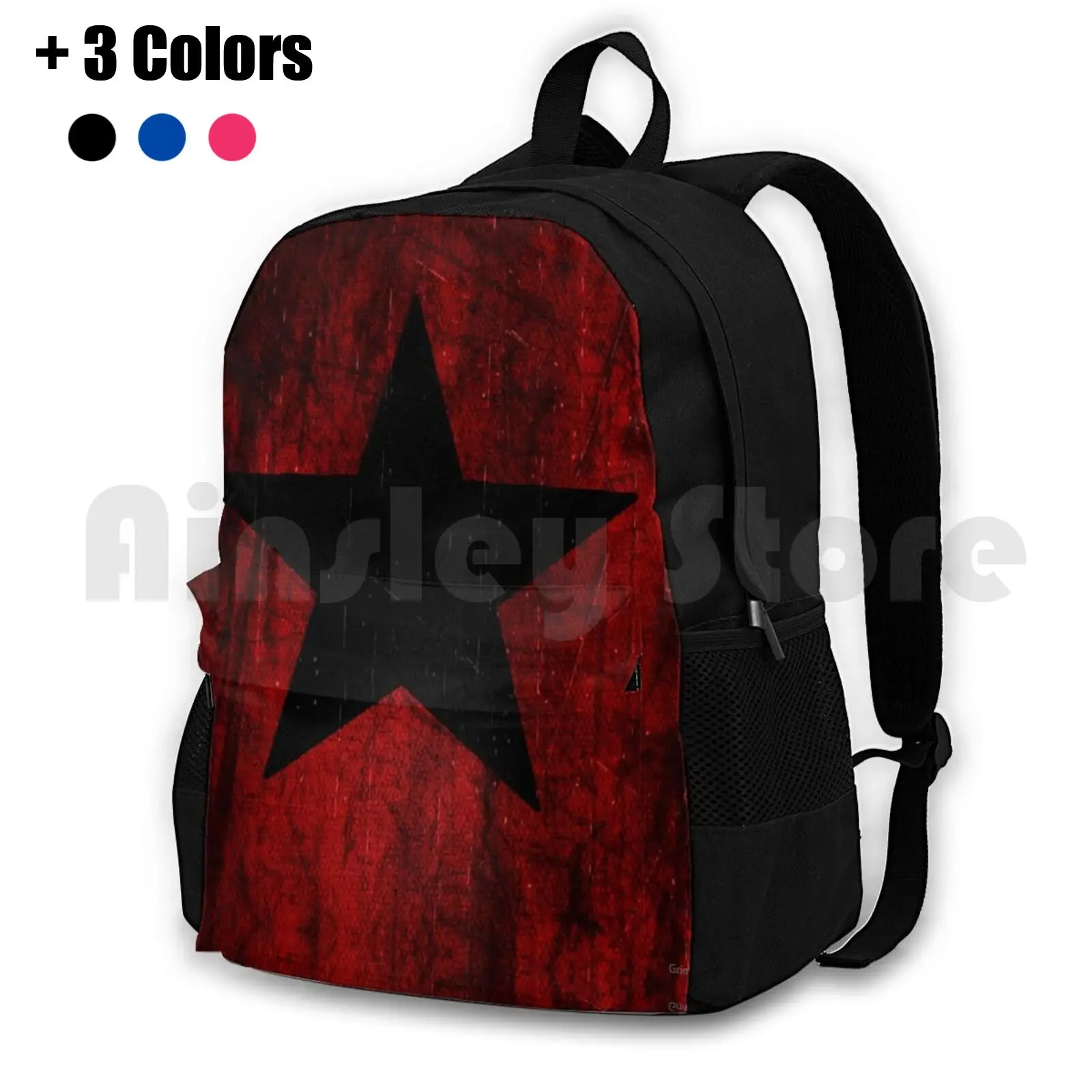 

Red Winter Outdoor Hiking Backpack Waterproof Camping Travel Civil War Comics Geek Movies Prop