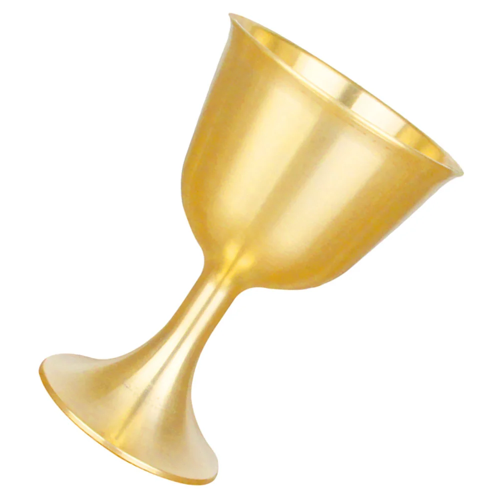 

1Pc Large Fortune God Cup Retro Brass Winecup Temple Unique Design Winecup