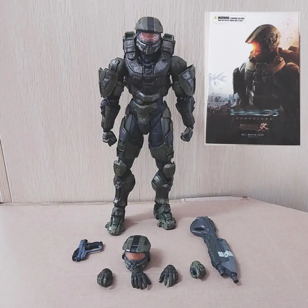 Play Arts KAI Halo 5 Guardians № 1 фигурка Коллекционная для игрушек подарки|Игровые фигурки и