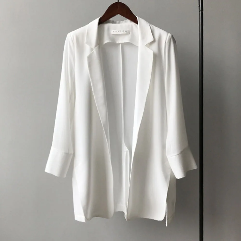 Повседневный Женский блейзер с отложным воротником корейский модный тренд