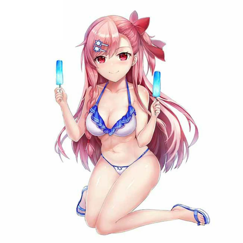 

Sexy Anime Girl Car Styling Sticker Waterproof Decal 3D Custom Printed Decal Notebook for JDM SUV RV Vinyl Cover Waterproof PVC
