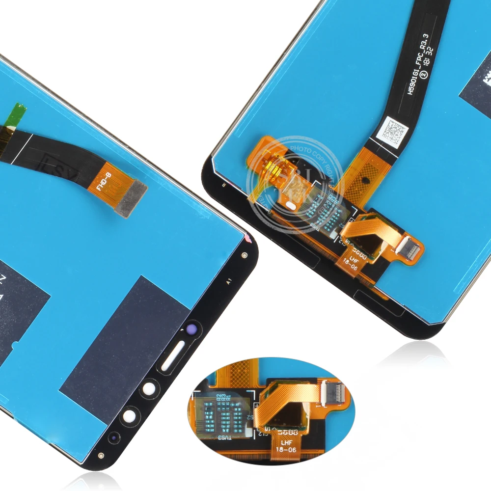 Для Huawei Y9 2018 ЖК дисплей сенсорный экран дигитайзер в сборе FLA L22 LX2 LX1 для сменный с