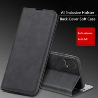 luxury flip leather wallet phone case for huawei p50 pro honor magic 3 x20se coque stand card slot shockproof full protect cover