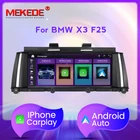 MEKEDE 8,8 дюймовый автомобильный мультимедийный плеер беспроводной Apple CarPlay Android авто для BMW X3 F25 X4 F26 CIC NBT система RHD LHD головное устройство