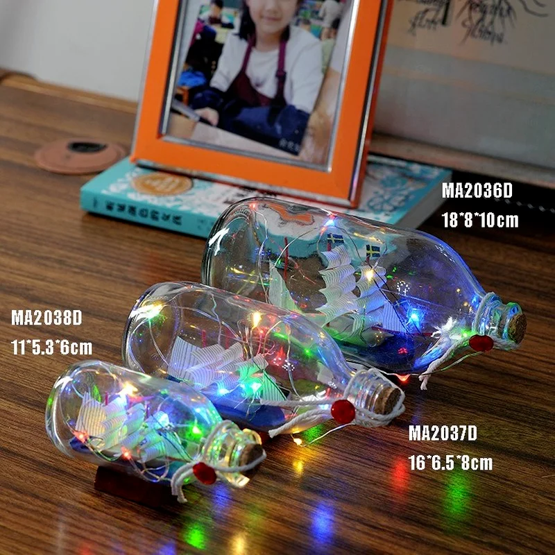 Бутылка средиземноморской лодки фестиваль дрифтинга подарок сувенир мебельное