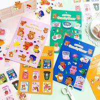 mohamm 1pc candy bear series stickers decoration scrapbooking paper creative stationary school supplies