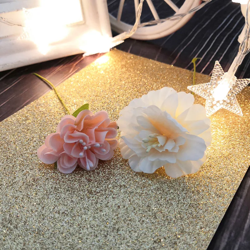 100 шт./лот Искусственные цветы украшение Свадебное приглашение открытка