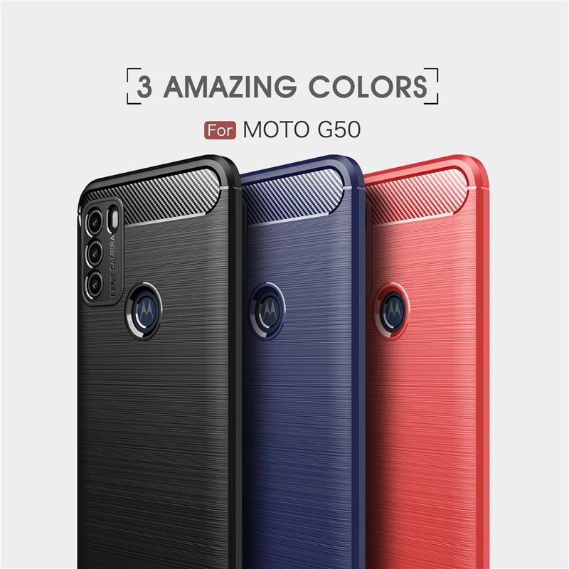For Motorola Moto G50 Case Shell Business Soft TPU Fundas Rubber Protective Phone Case For Moto G50 Cover For Motorola G50