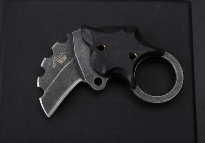 The One Doomsday Devil III Mini Pig Karambit Claw AUS-8 фиксированное лезвие Тактический охотничий нож