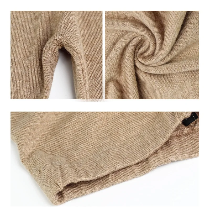 80% чистый шелк 15% кашемир 5% спандекс женские теплые брюки повседневные Капри