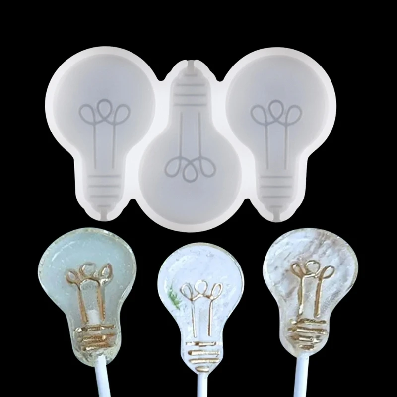 

Bulb Lollipop Candy Mold Silicone Lolly Pops Molds DIY Candy Making Supplies Fast Reach