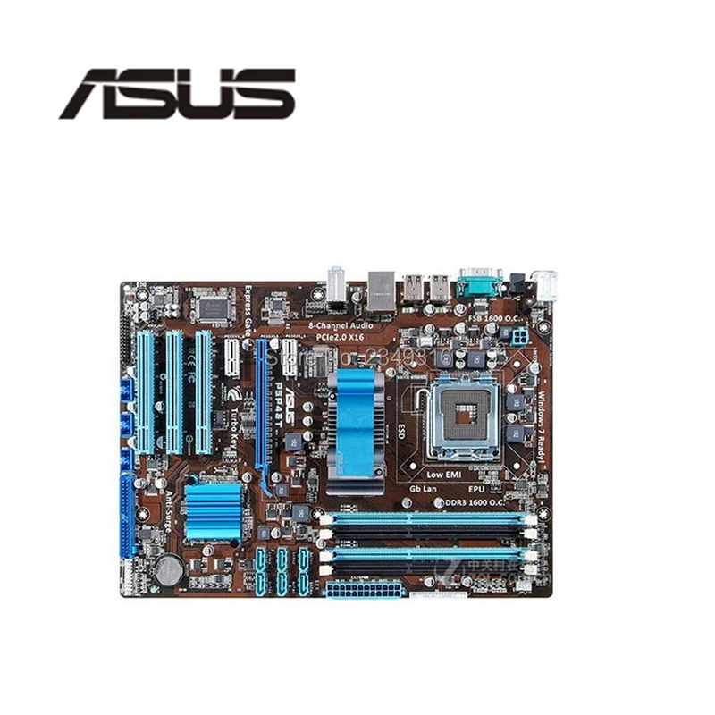 Материнская плата для настольного компьютера ASUS P5P43T P43 P43T разъем LGA 775 DDR3 16 ГБ б/у