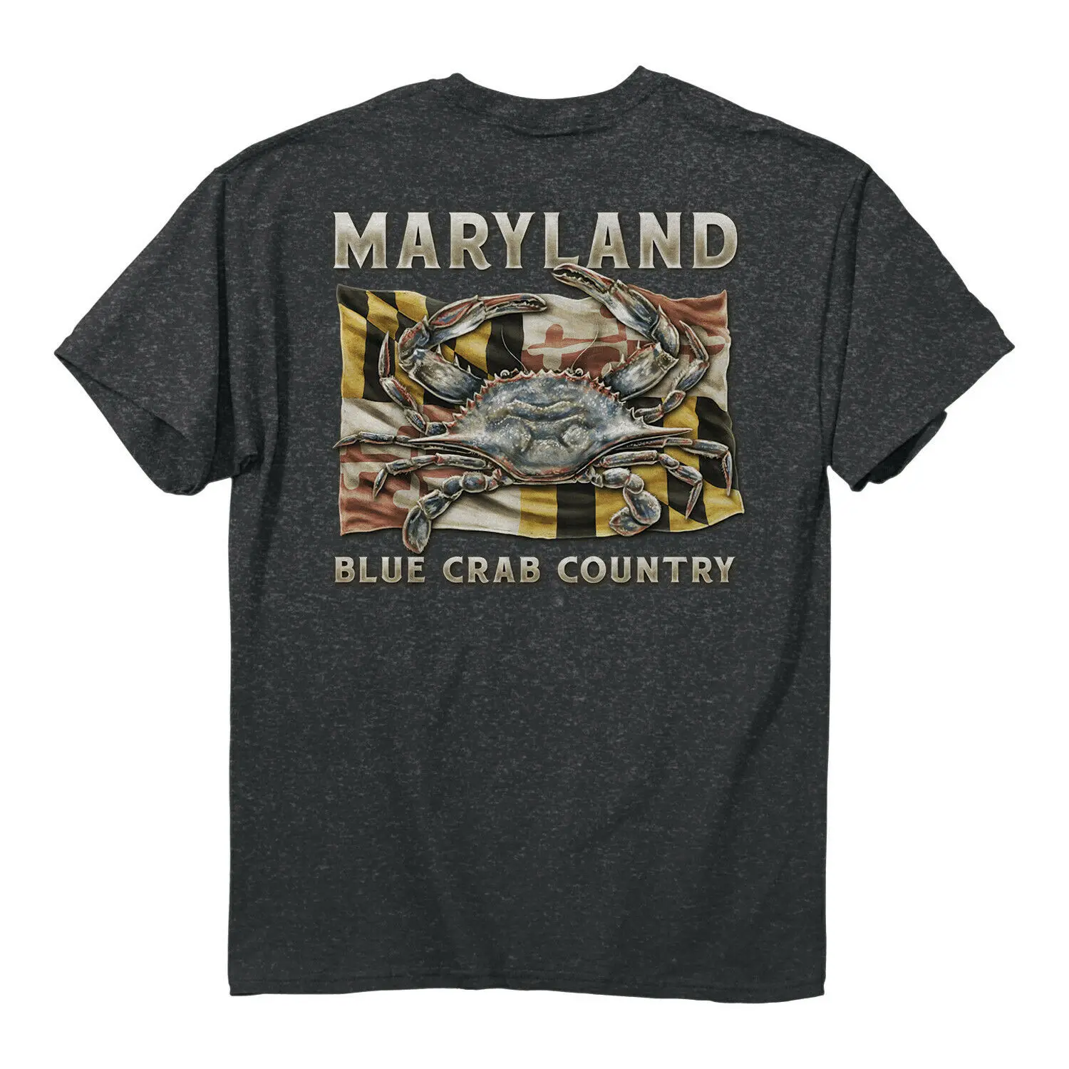 

Maryland Blue Crab Country T-Shirt. Summer Cotton O-Neck Short Sleeve Mens T Shirt New S-3XL