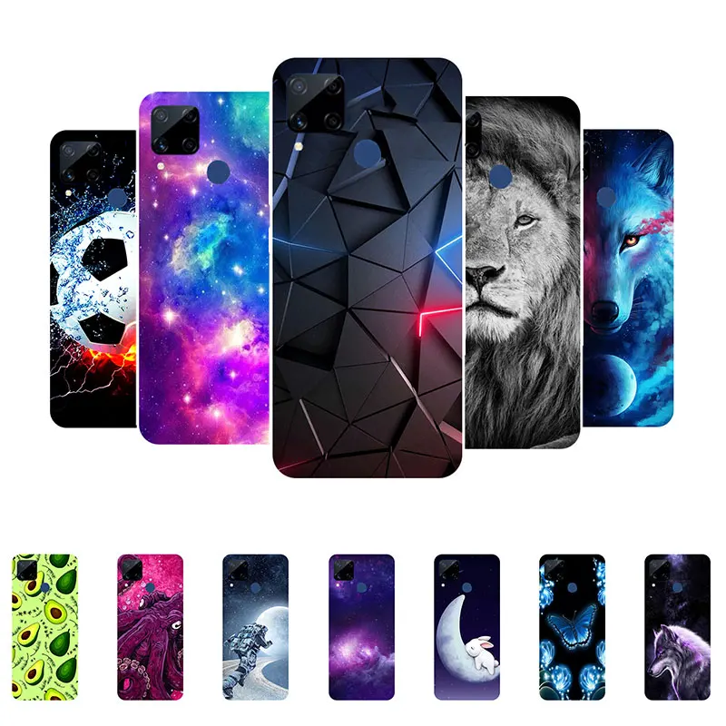 

For Realme C15 Case Silicone Back Cover Phone Case For OPPO Realme C15 C 15 RealmeC15 Cartoon Fundas For Realme C15 Soft Cases