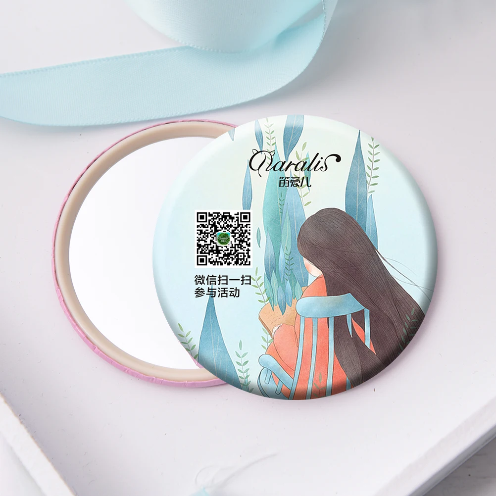 Daralis 1 шт. 70 мм модные портативные женские из нержавеющей стали милые зеркальные