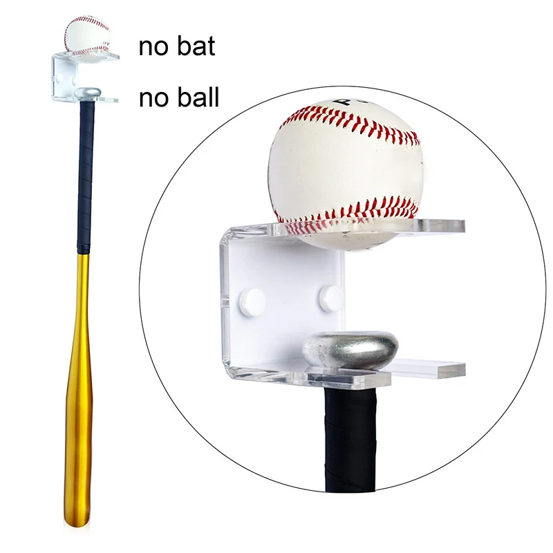 

Hot 1Pcs Clear Acrylic Wall Mounts and Display Stands for Baseball Bats Display