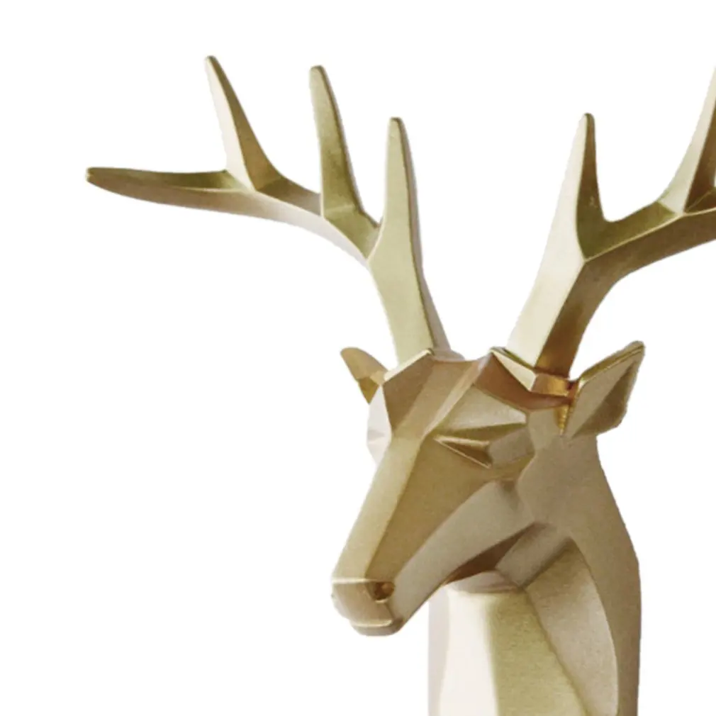 Wall Hanging Hook Deer Head Antlers for Clothes Hat Scarf Key Hanger Rack Sticking Decoration Animal Hooks | Дом и сад