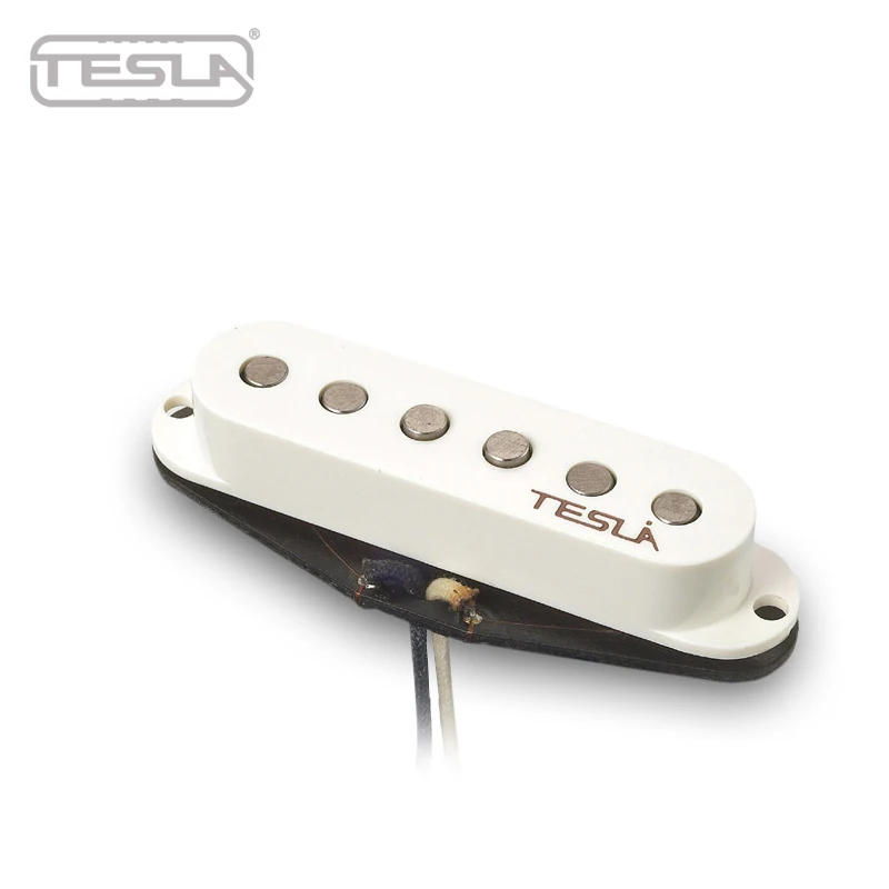 Tesla Opus-S1 Single Coil Alnico звукосниматель гитары белый цвет мирового качества положение