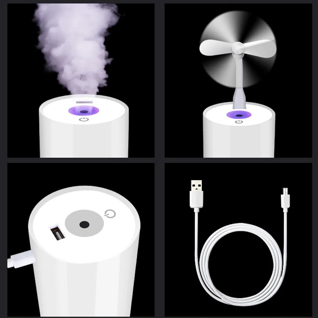 Usb вентилятор светодиодный 3 In1 Светодиодный увлажнитель воздуха воздушный