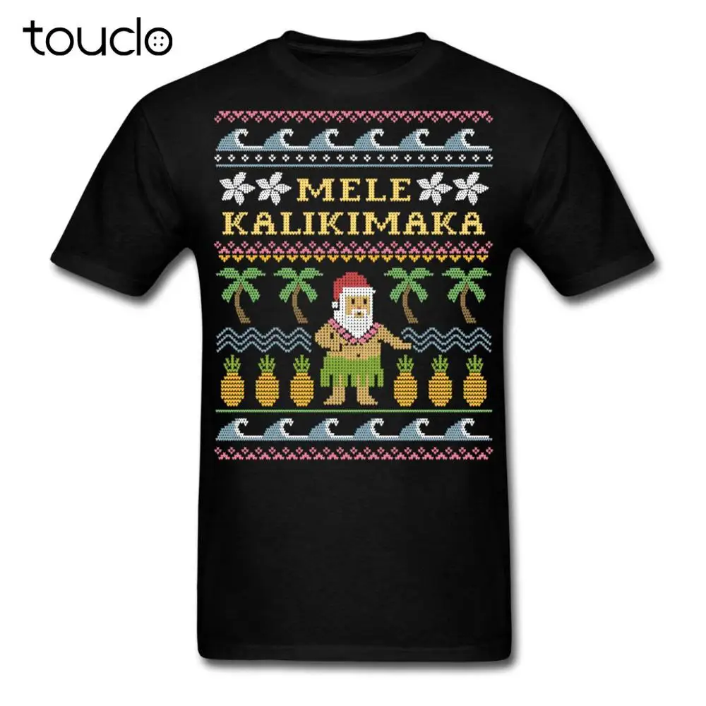 

New Mele Kalikimaka Hawaiian Santa Ugly Christmas Men'S T-Shirt Unisex S-5Xl