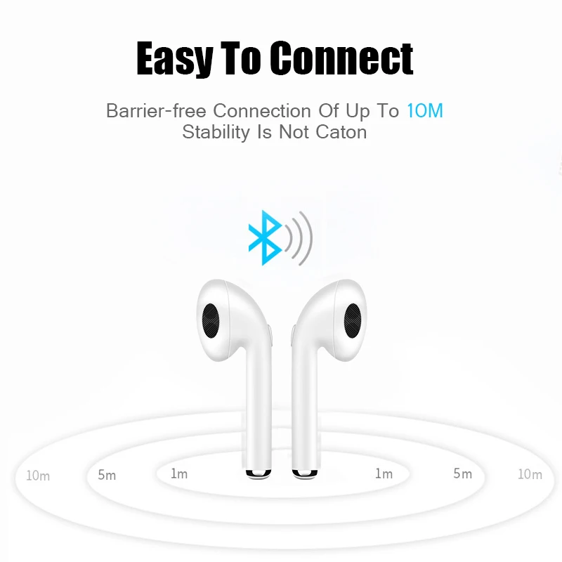 Мини i7s tws Bluetooth наушники настоящие беспроводные наушники стерео беспроводные наушники Спортивная гарнитура с микрофоном для xiaomi iphone телефон