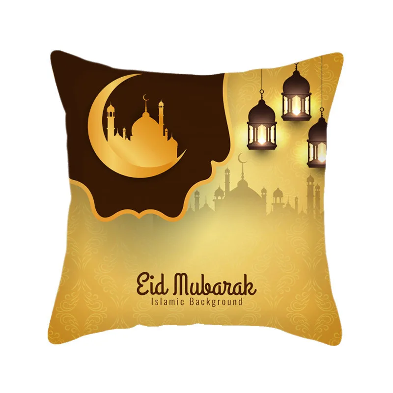 

Ramadan MUBARAK Cushion Cover Eid Mubarak Decoration Islamic Muslim Party Favors Islam Gifts Eid Al Adha Ramadan Kareem 45x45cm4