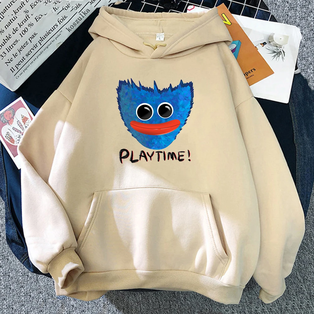 

Толстовка с капюшоном Poppy Playtime, мужские милые худи, хугги, худи, осенне-зимний мультяшный пуловер, свитшот, уличная одежда, страшные толстовк...