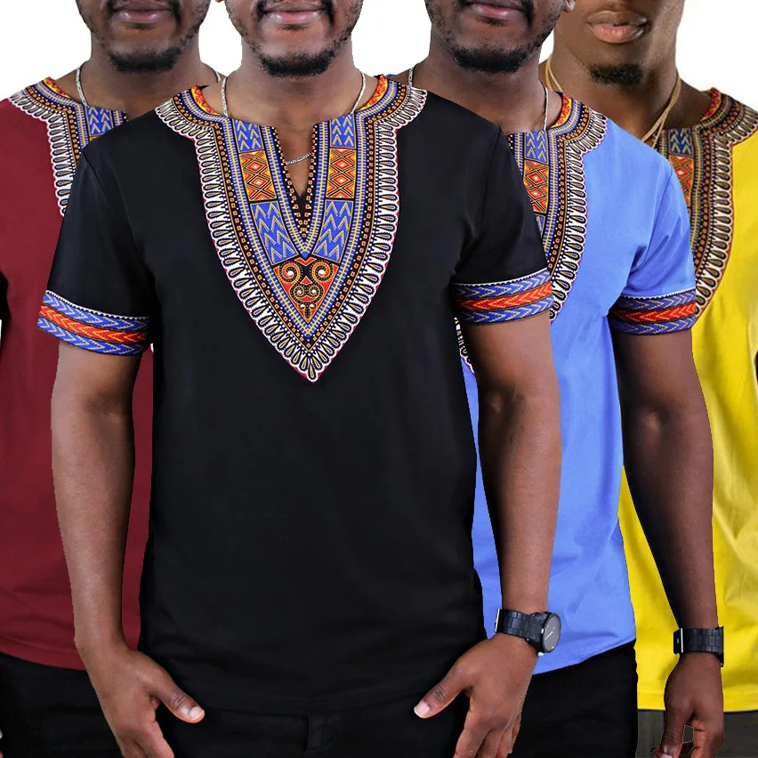 

Новая стильная африканская мужская одежда Дашики, модное классическое пальто с принтом, футболка размера S, M, L, XL, XXL, XXXL, SMR221
