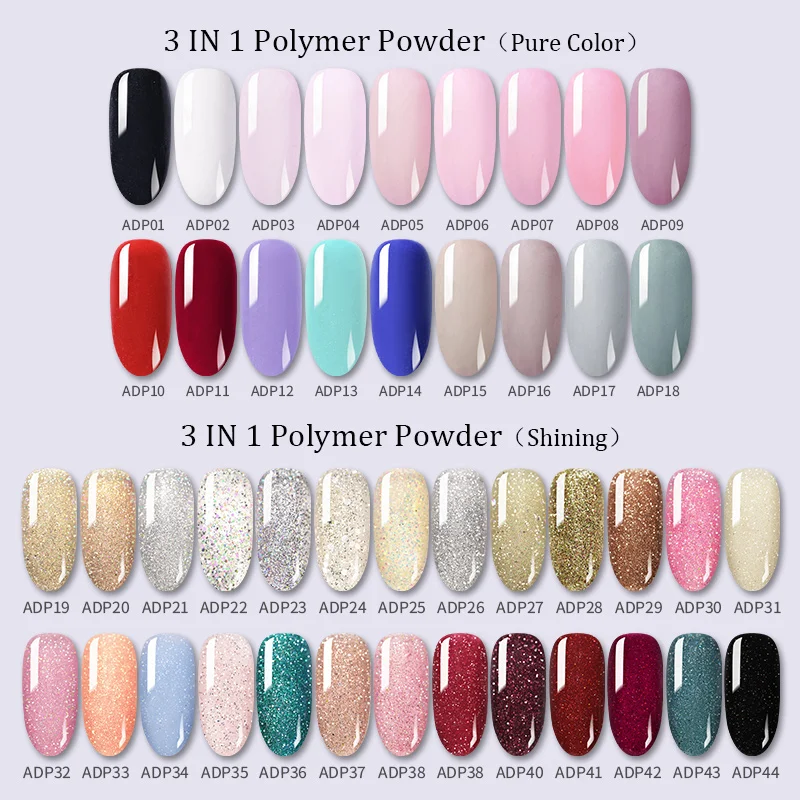 BORN PRETTY 10 мл блеск для ногтей мощность резьба удлинение окунание порошок