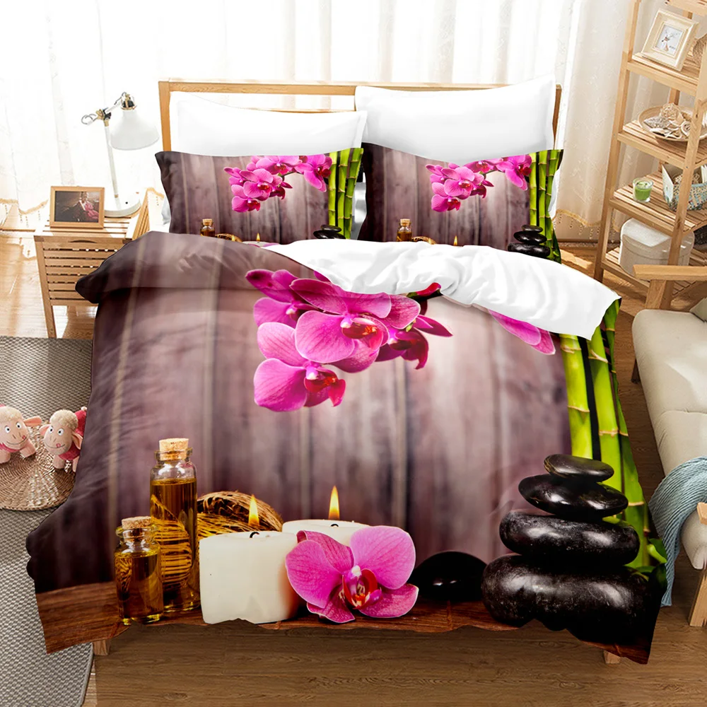 

Nwe Beauty Flower Bedding Set Single Twin Full Queen King Size Rose Sunflower Bed Set Aldult Kid Bedroom Duvetcover Sets 3D 017