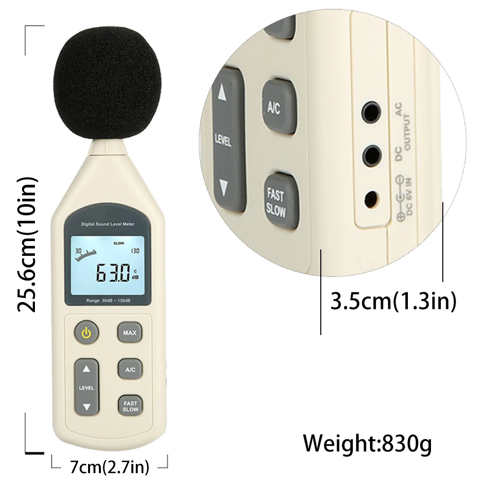 

Noise Measuring Instrument Sound Level Meters Decibel Meter Logger Noise Tester Digital Diagnostic-Tool Noise Detector
