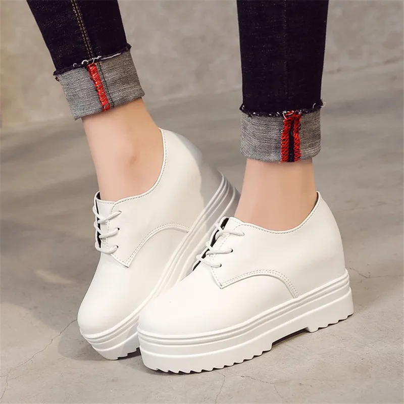 4 FeiYiTu криперы, женская обувь zapatos mujer; популярная обувь Повседневное Винтаж на резиновой подошве обувь на платформе Для женщин женские туфли на плоской подошве плюс размер 35–39 - Цвет: 4