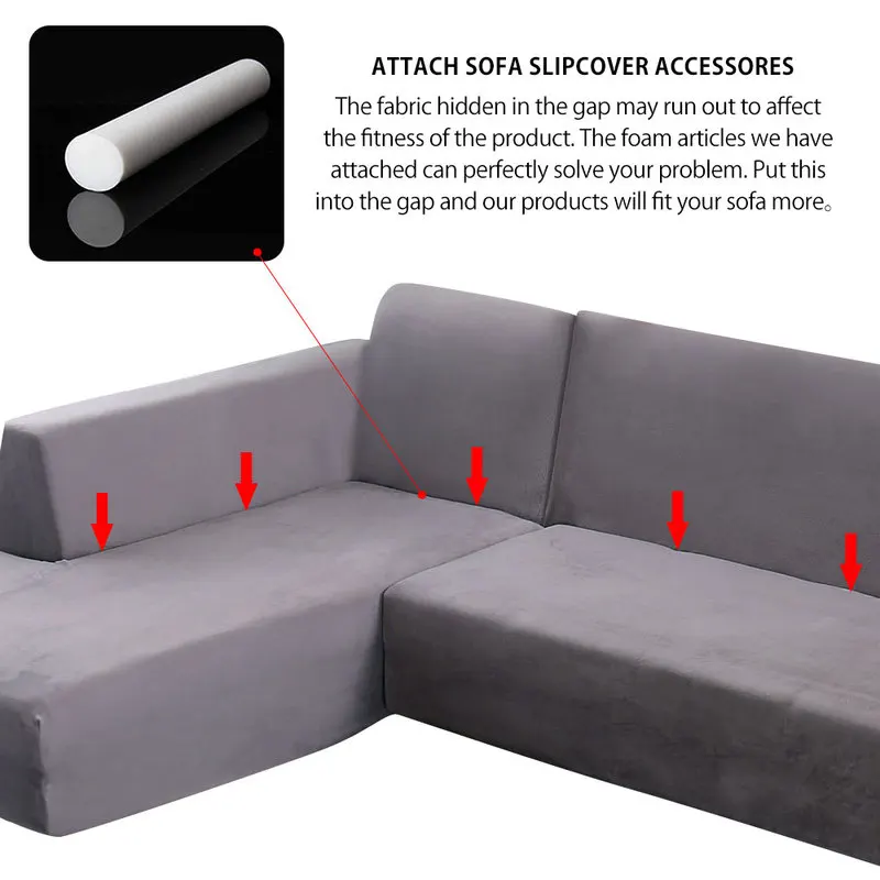 Эластичный угловой диван чехлы для гостиной плюшевый L образный чехол кресла