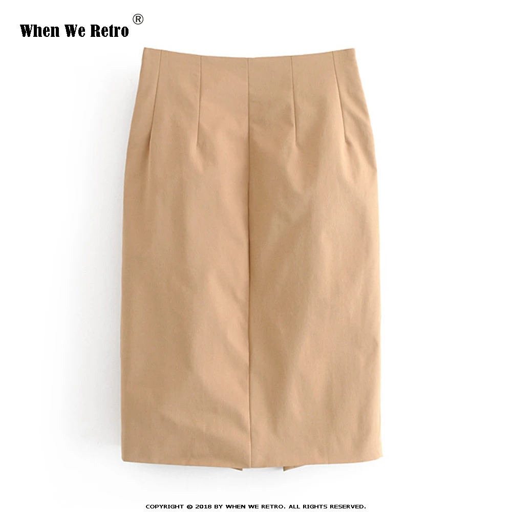 Новые зимние джинсовые юбки-карандаш средней длины Женские винтажные Ретро Юбки