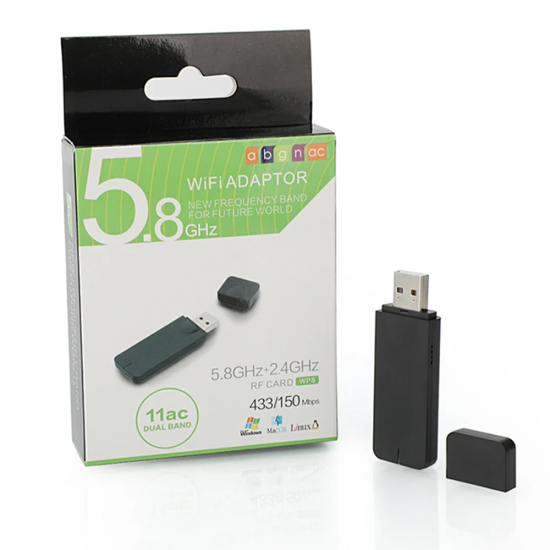 Новый черный MT7612U 1200 Мбит/с 2 4 ГГц/5 ГГц двухдиапазонный USB WiFi ключ wifi модем|Сетевые