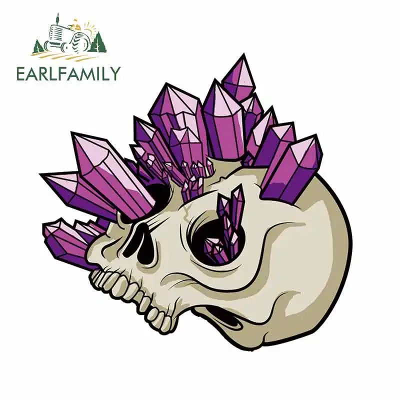 EARLFAMILY 13 см x 12 5 для Кристальный череп забавные виниловые наклейки на машину авто