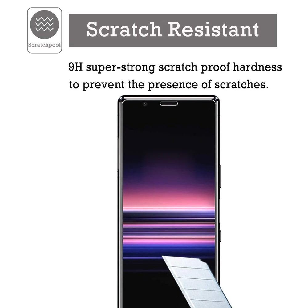 2-Pack Screen Protector 9H HD Tempered Glass Film Cover For Sony Xperia 5 | Мобильные телефоны и аксессуары