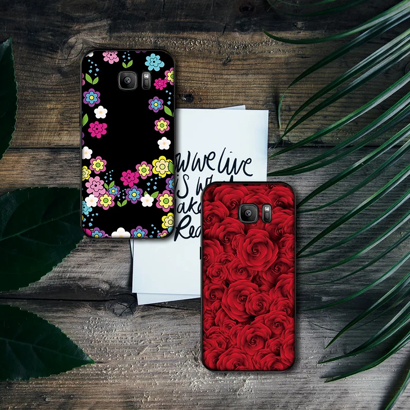 Мягкий силиконовый чехол для телефона с яркими цветами samsung S6 S7 Edge S8 S9 S10 PLUS NOTE 8 9 M10